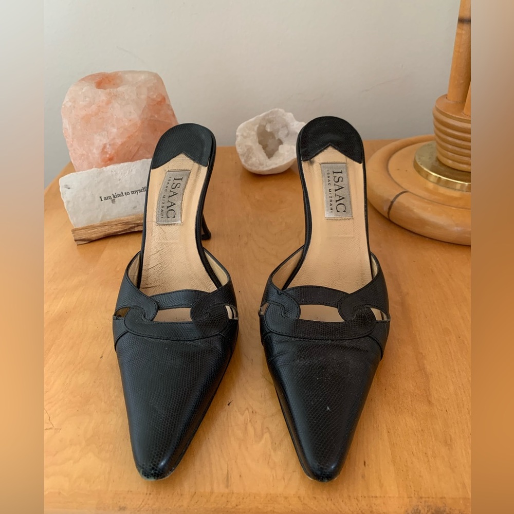 Vintage 90s ISAAC MIZRAHI kitten mules